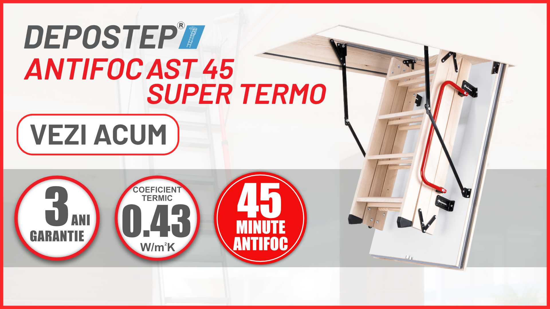 Scara pod Antifoc Rezistenta 45 Minute Antifoc